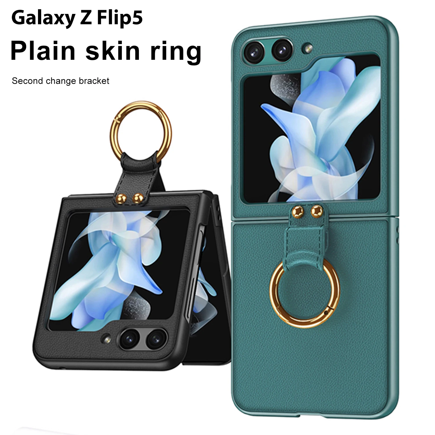 For Samsung Galaxy Z Flip 5 Case Ultra-thin Skin-friendly Matte Plain Leather Ring Bracket Folding Shockproof Cover Accessories
For Samsung Galaxy Z Flip 5 Case Ultra-thin Skin-friendly Matte Plain Leather Ring Bracket Folding Shockproof Cover Accessories