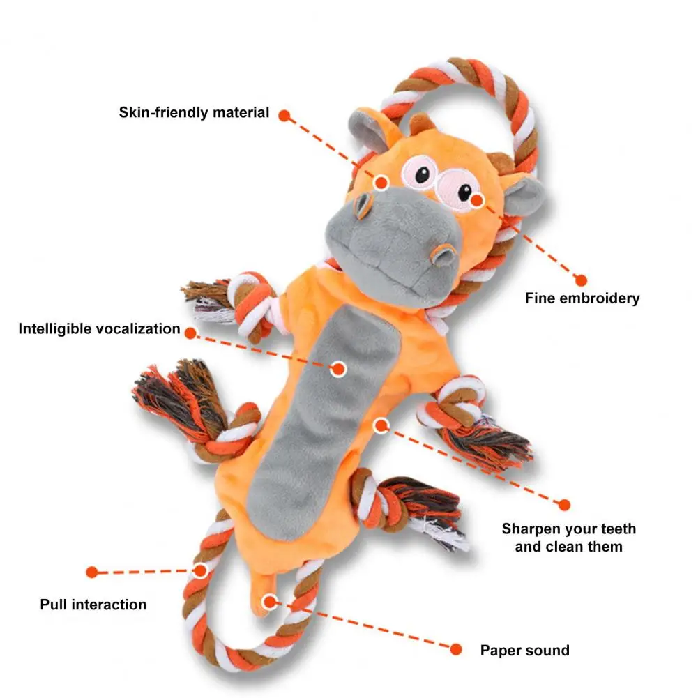 Durable Dog Chew Toy Cow Design Plush Dog Toy with Sounding Rope Teeth Bite Resistant Features Soft for Boredom for Bonding
Durable Dog Chew Toy Cow Design Plush Dog Toy with Sounding Rope Teeth Bite Resistant Features Soft for Boredom for Bonding