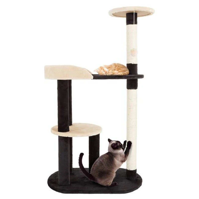 Free Shipping 3-Tier Cat Tower with 2 Napping Perches Peek Hole 2 Sisal Rope Scratching Posts and Hanging Toy – Cat Tree for I
Free Shipping 3-Tier Cat Tower with 2 Napping Perches Peek Hole 2 Sisal Rope Scratching Posts and Hanging Toy – Cat Tree for I