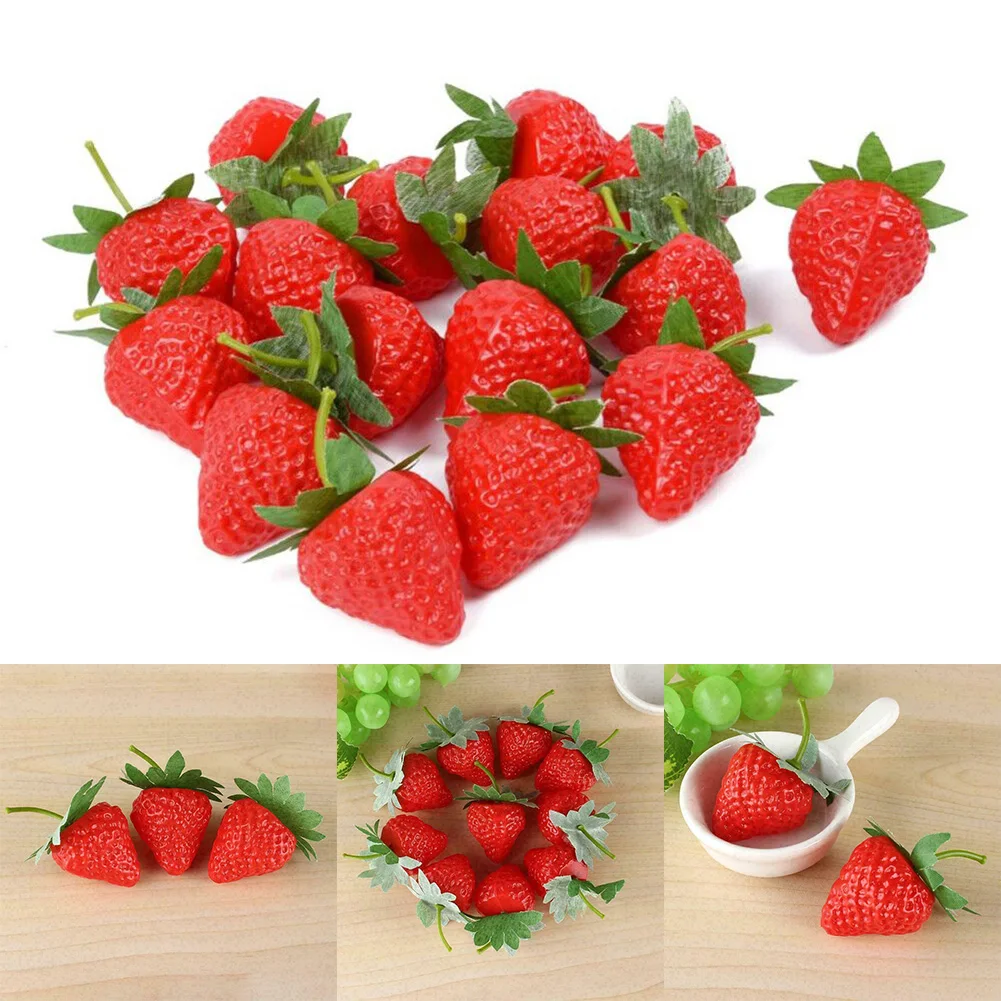 20pcs Artificial Strawberry Simulation Plastic Fake Fruit Food Display Kitchen Party Prop Ornament Home Wedding Decoration
20pcs Artificial Strawberry Simulation Plastic Fake Fruit Food Display Kitchen Party Prop Ornament Home Wedding Decoration