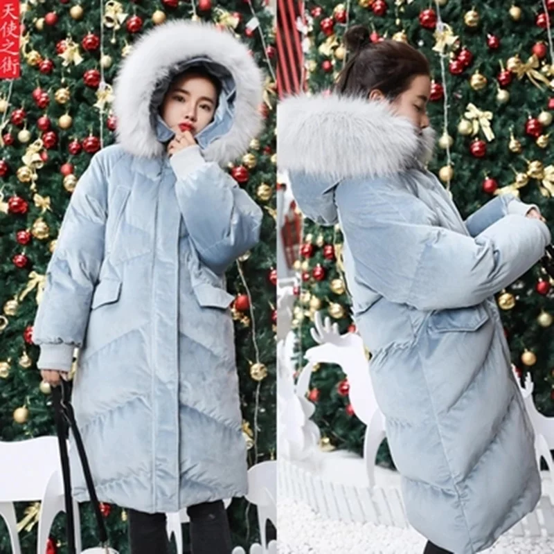 Fox Winter Fur Collar Coats Women Elegant High Quality Autumn Velour Thick Cotton-padded Jacket With Hood Long Parka WHF32
Fox Winter Fur Collar Coats Women Elegant High Quality Autumn Velour Thick Cotton-padded Jacket With Hood Long Parka WHF32