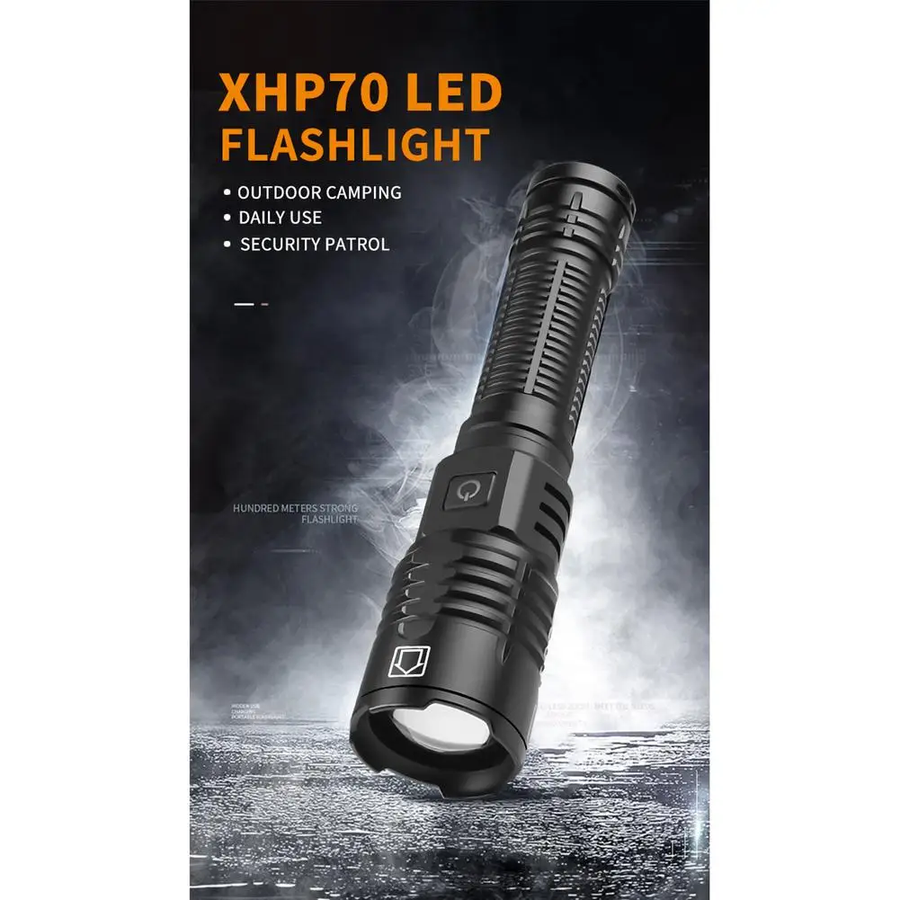 Xhp70 Mini Flashlight Telescopic Zoom Type-c Rechargeable Outdoor Super Bright Torch With Memory Function
Xhp70 Mini Flashlight Telescopic Zoom Type-c Rechargeable Outdoor Super Bright Torch With Memory Function