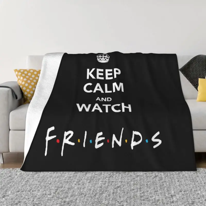 Удобное Мягкое фланелевое одеяло с надписью «Keep Calm And Watch Friends»
Удобное Мягкое фланелевое одеяло с надписью «Keep Calm And Watch Friends»