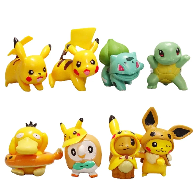 Anime Pokemon 8pcs 3.5cm Pet Collection Pikachu Squirtle Bulbasaur Charmander Vulpix Eevee Abra Litten Figures Dolls Model Toys
Anime Pokemon 8pcs 3.5cm Pet Collection Pikachu Squirtle Bulbasaur Charmander Vulpix Eevee Abra Litten Figures Dolls Model Toys