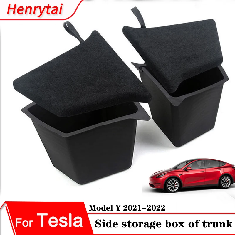 For Tesla Model Y 3 2022 2021 2020 Rear Trunk Organizer Side Storage Box with Lid Reinforced Handle Interior Accessories Black
For Tesla Model Y 3 2022 2021 2020 Rear Trunk Organizer Side Storage Box with Lid Reinforced Handle Interior Accessories Black