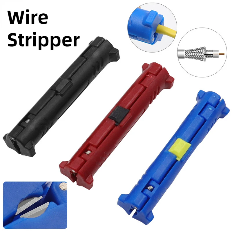 Multi-function Electric Wire Stripper Pen Wire Cable Pen Cutter Rotary Coaxial Cutter Stripping 3-Color Machine Pliers Tool
Multi-function Electric Wire Stripper Pen Wire Cable Pen Cutter Rotary Coaxial Cutter Stripping 3-Color Machine Pliers Tool