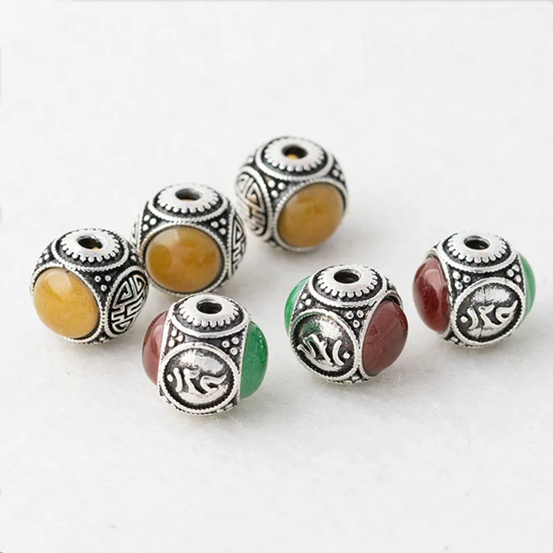 10 PCS 12x11.5mm Metal Alloy Resin Beads Antique Silver Plated Spacer Beads For Diy Jewelry Making Accessories
10 PCS 12x11.5mm Metal Alloy Resin Beads Antique Silver Plated Spacer Beads For Diy Jewelry Making Accessories