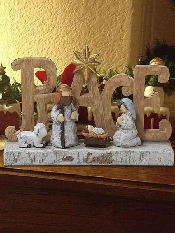 Christmas Manger Set Ornament Nativity Ornament Christmas Nativity Figurine Christmas Village Nativity Scene Set
Christmas Manger Set Ornament Nativity Ornament Christmas Nativity Figurine Christmas Village Nativity Scene Set