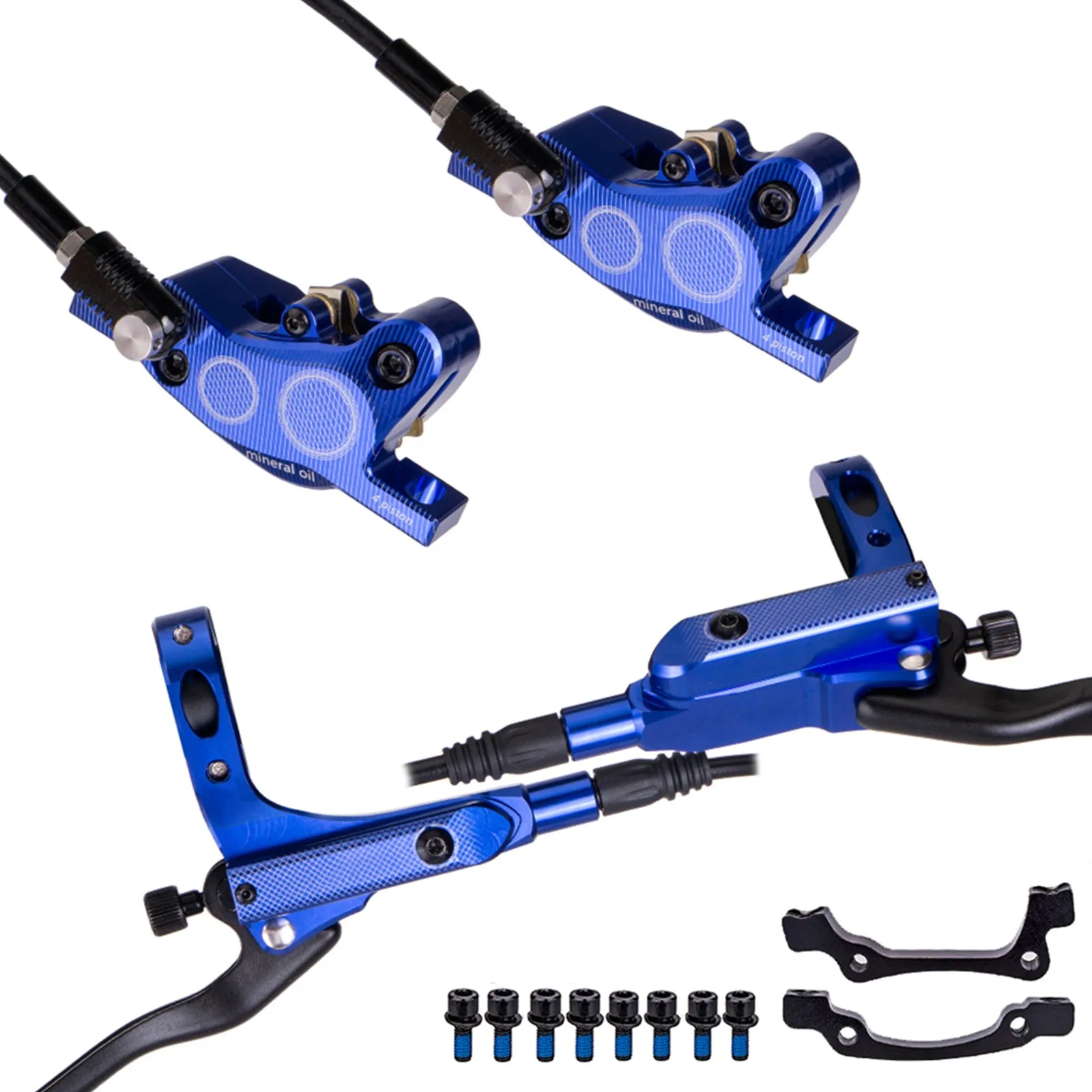 MTB Hydraulic Brakes Set Bicycle Oil Pressure 4 Piston Driving Brake Caliper Sturdy And Wear-resistant, Can Brake Quickly
MTB Hydraulic Brakes Set Bicycle Oil Pressure 4 Piston Driving Brake Caliper Sturdy And Wear-resistant, Can Brake Quickly