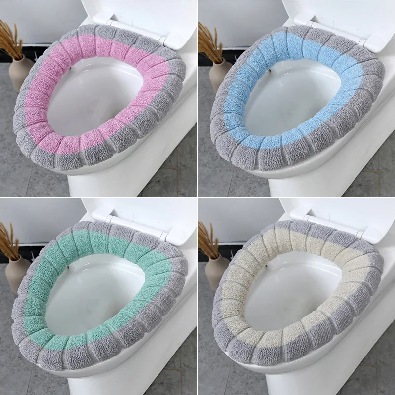 1Pcs Toilet Seat Cover Keep Warm Closestool Mat Double Color Bathroom Accessories Knitting O-shape Washable Home Decor
1Pcs Toilet Seat Cover Keep Warm Closestool Mat Double Color Bathroom Accessories Knitting O-shape Washable Home Decor