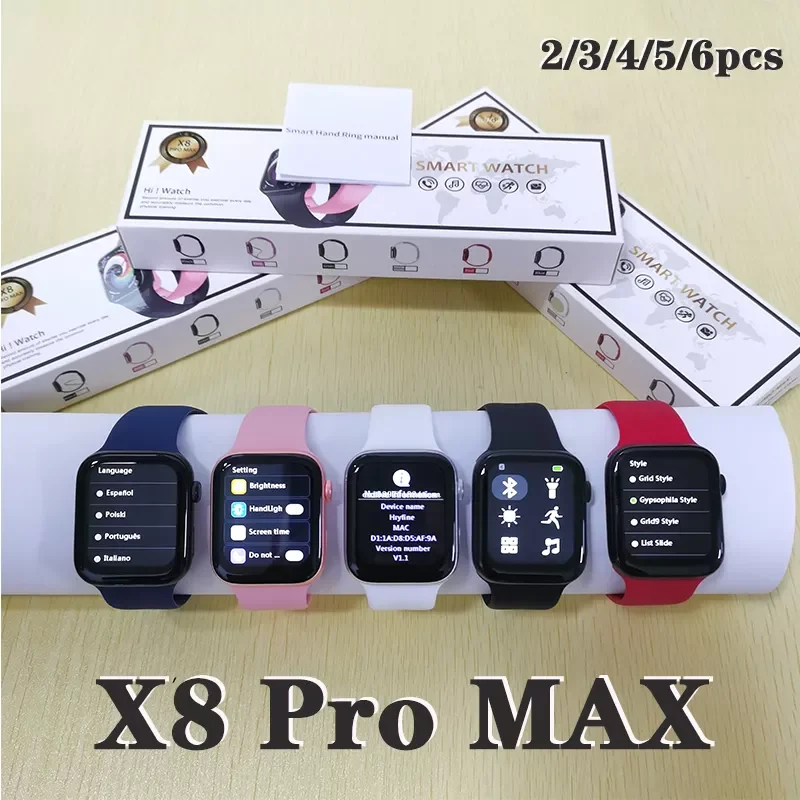 X8 Pro Max smart watch Message Reminder Smart Watch 1.75 inch Dialing Sports Sleep Monitoring Heart-rate PK x8 max w27 pro T900
X8 Pro Max smart watch Message Reminder Smart Watch 1.75 inch Dialing Sports Sleep Monitoring Heart-rate PK x8 max w27 pro T900