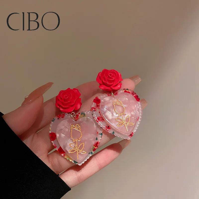 2022 Silver Needle Flower Love Earrings Spring Small Fresh and Sweet Earrings Earrings Girl's Heart Temperament Earrings
2022 Silver Needle Flower Love Earrings Spring Small Fresh and Sweet Earrings Earrings Girl's Heart Temperament Earrings