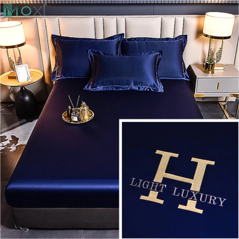 Luxury Ice Silk Fabrics Elastic Fitted Sheet Summer Solid Bedding Mattress Protector Cover Queen King Size Bed Sheet Set 4 Sizes
Luxury Ice Silk Fabrics Elastic Fitted Sheet Summer Solid Bedding Mattress Protector Cover Queen King Size Bed Sheet Set 4 Sizes