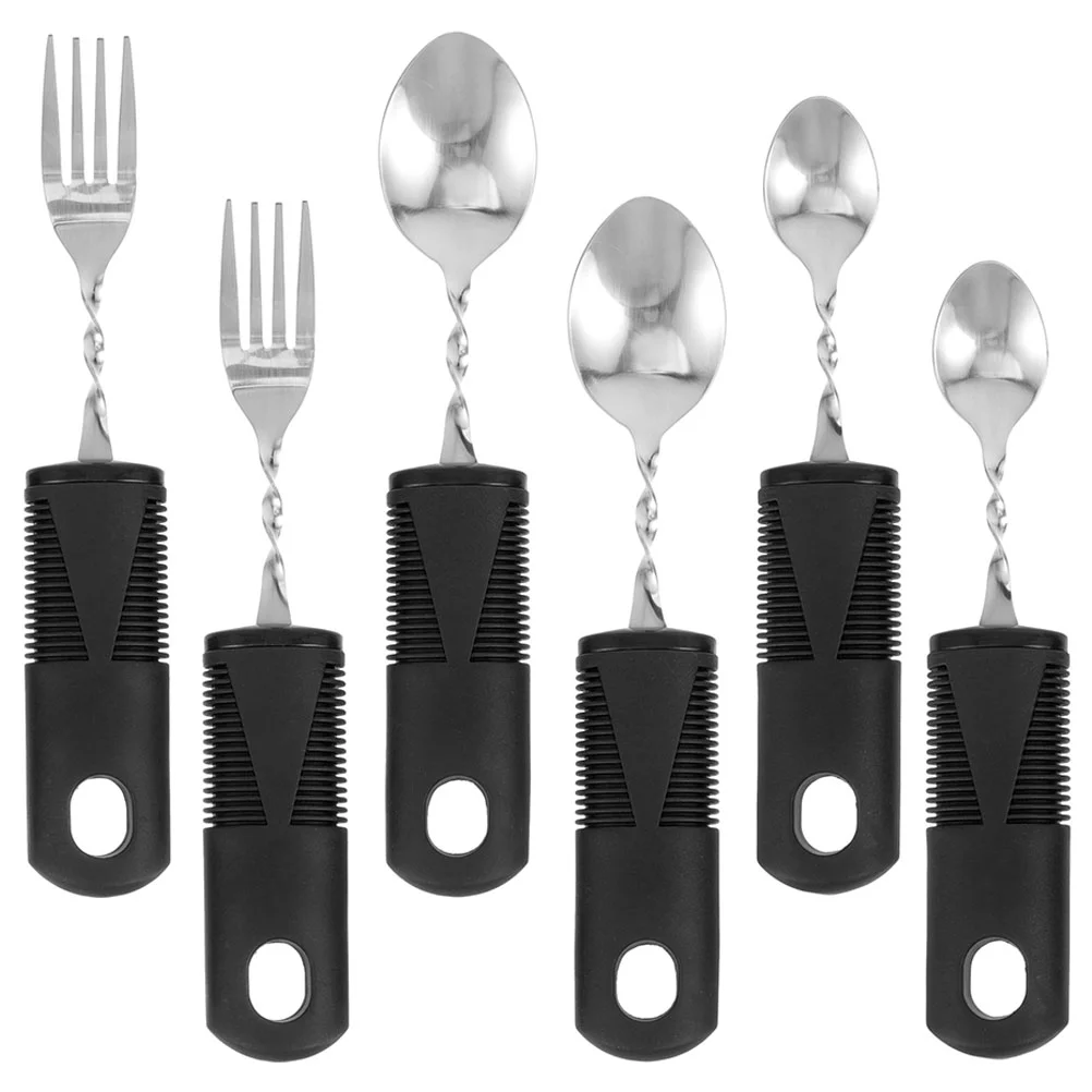 2 Sets Bendable Cutlery Adaptive Tableware Tool Disabled People Utensil The Elderly Rubber Serving Utensils 
2 Sets Bendable Cutlery Adaptive Tableware Tool Disabled People Utensil The Elderly Rubber Serving Utensils