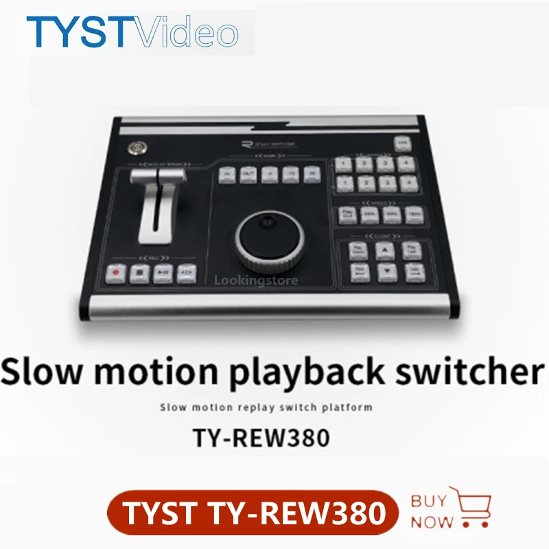 TYST TY-REW380 Slow motion switcher all-in-one machine VMIX special sports event operation keyboard camera accessories
TYST TY-REW380 Slow motion switcher all-in-one machine VMIX special sports event operation keyboard camera accessories