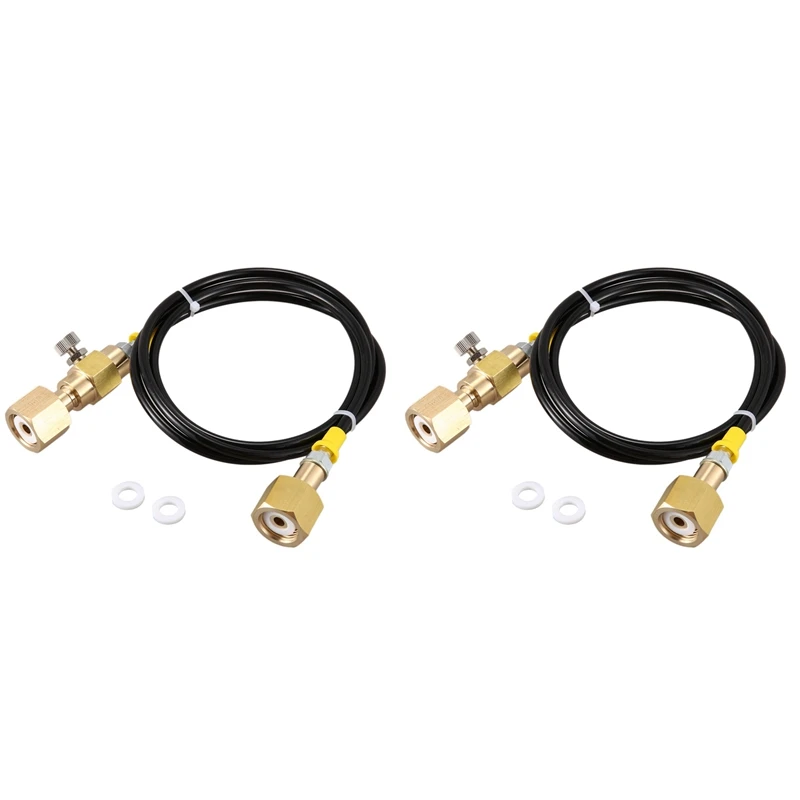 2X O2 Tank Refill Station Charging Adaptor Transfer With 1.5M 5Ft Hose W21.8-14 To W21.8-14(DIN 477)
2X O2 Tank Refill Station Charging Adaptor Transfer With 1.5M 5Ft Hose W21.8-14 To W21.8-14(DIN 477)