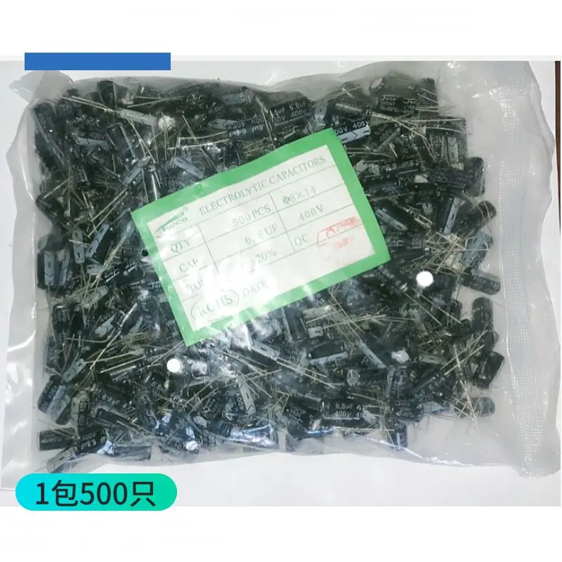 400v6.8UF volume 8 * 14 pitch 5 in-line aluminum electrolytic capacitor 400V6.8UF
400v6.8UF volume 8 * 14 pitch 5 in-line aluminum electrolytic capacitor 400V6.8UF