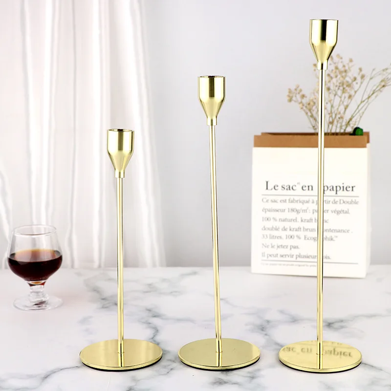 1/3 Pcs/ Set European Metal Candle Holder Simple Golden Wedding Decoration Bar Party Living Room Decoration Home Decoration
1/3 Pcs/ Set European Metal Candle Holder Simple Golden Wedding Decoration Bar Party Living Room Decoration Home Decoration