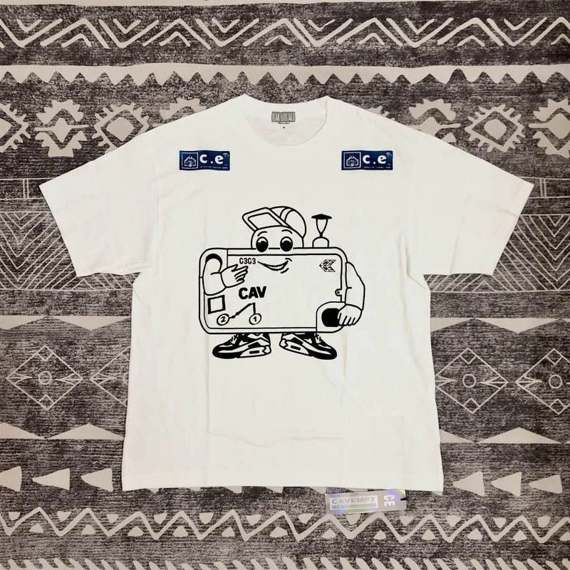 White Cav Empt Fashion T-Shirt Men 1:1 Best Quality CAVEMPT C.E Women T Shirt Cartoon Character Tops Vintage Tee Men Clothing
White Cav Empt Fashion T-Shirt Men 1:1 Best Quality CAVEMPT C.E Women T Shirt Cartoon Character Tops Vintage Tee Men Clothing