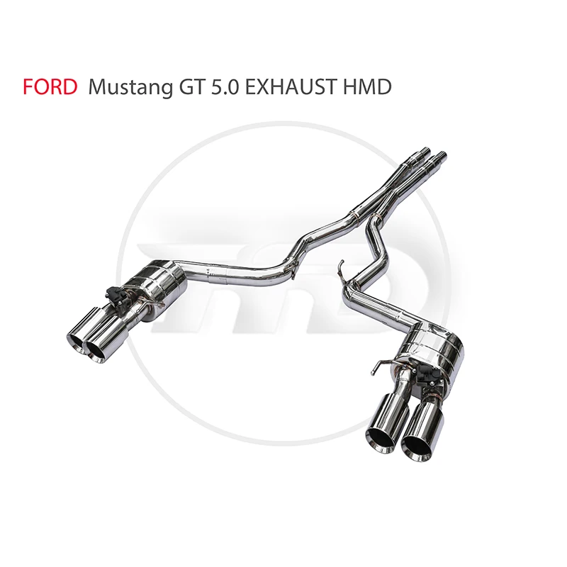 

Exhaust Pipe Manifold Downpipe for Ford Mustang GT 5.0T Exhausts System Auto Replacement Modification Electronic Valve