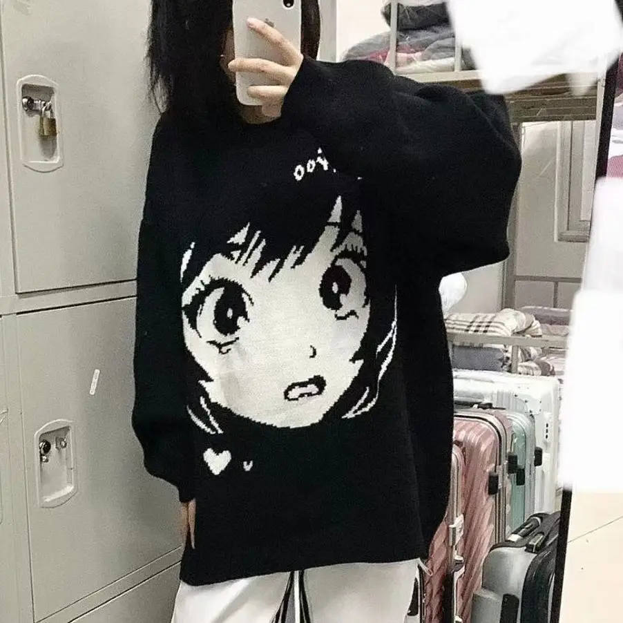 Cartoon Anime Long-Sleeved Oversized Sweatshirt Men And Women Autumn Fashion Kawaii Hoodie Streetwear Y2k Japanese Women Tops
Cartoon Anime Long-Sleeved Oversized Sweatshirt Men And Women Autumn Fashion Kawaii Hoodie Streetwear Y2k Japanese Women Tops