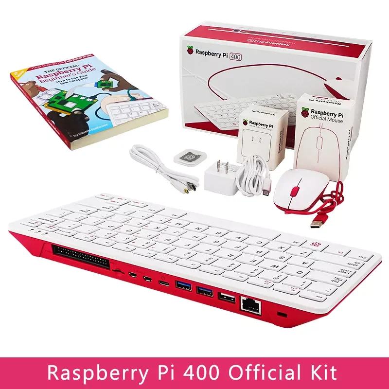 RaspberryPi 400 4GB RAM 1.8G Cortex-A72 CPU Built-in WiFi Bluetooth Official SD Card Power Adapter Video Cable Beginner Guide
RaspberryPi 400 4GB RAM 1.8G Cortex-A72 CPU Built-in WiFi Bluetooth Official SD Card Power Adapter Video Cable Beginner Guide