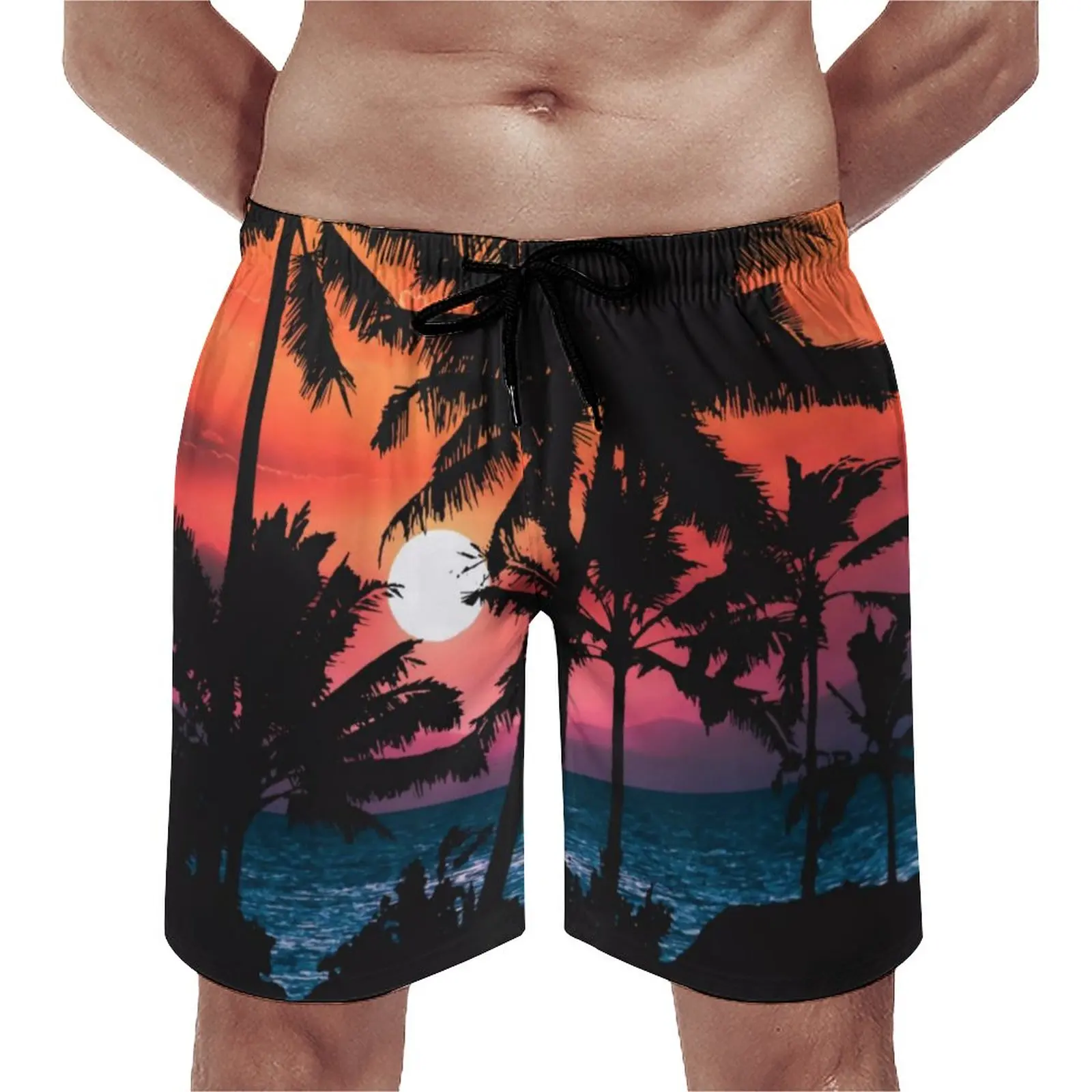 Tropical Palm Tree Board Shorts Summer Orange Sunset Classic Beach Short Pants Man Running Surf Quick Dry Design Beach Trunks
Tropical Palm Tree Board Shorts Summer Orange Sunset Classic Beach Short Pants Man Running Surf Quick Dry Design Beach Trunks