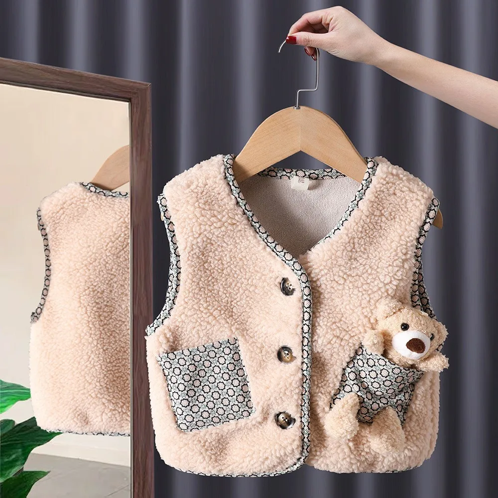 Осенне-зимний детский утепленный жилет с трехмерным декоративным рисунком, флисовый плюшевый жилет для девочек, зимняя одежда для девочек, ...
Осенне-зимний детский утепленный жилет с трехмерным декоративным рисунком, флисовый плюшевый жилет для девочек, зимняя одежда для девочек, ...