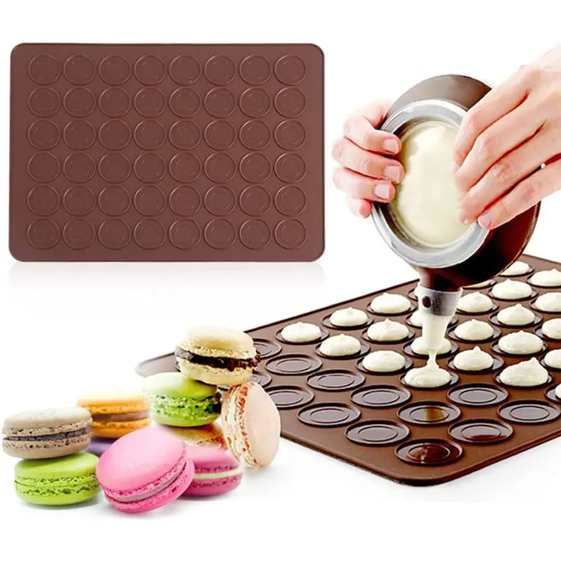 48/30 Holes Non-Stick Silicone Macaron Macaroon Pastry Oven Baking Mould Sheet Mat Diy Mold Useful Tools Cake Bakeware Cake Mold
48/30 Holes Non-Stick Silicone Macaron Macaroon Pastry Oven Baking Mould Sheet Mat Diy Mold Useful Tools Cake Bakeware Cake Mold