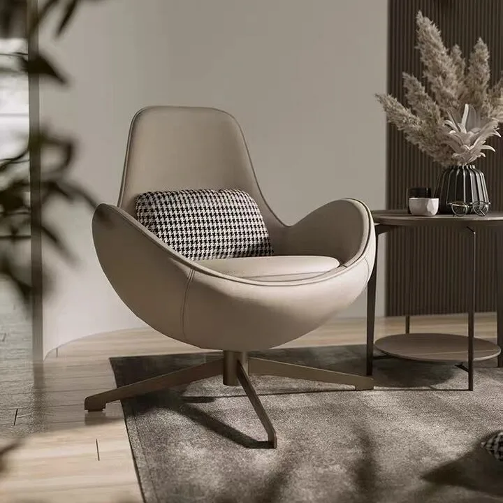 ChinaFurniture processing and manufacturing factory, Nordic light luxury leather Single sofa with stainless steel foot
ChinaFurniture processing and manufacturing factory, Nordic light luxury leather Single sofa with stainless steel foot
