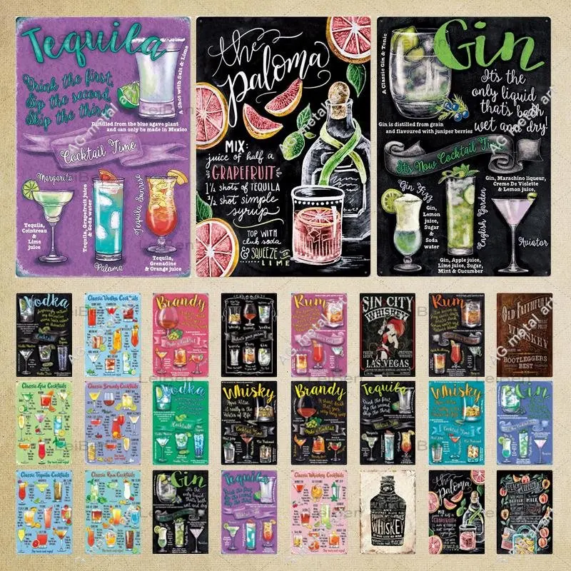 Whiskey Cocktail Juice Menu Tin Sign Metal Wall Decorative Plaques Funny Text Plate Poster Bar Pub Cafe Kicthen Art Crafts Decor
Whiskey Cocktail Juice Menu Tin Sign Metal Wall Decorative Plaques Funny Text Plate Poster Bar Pub Cafe Kicthen Art Crafts Decor