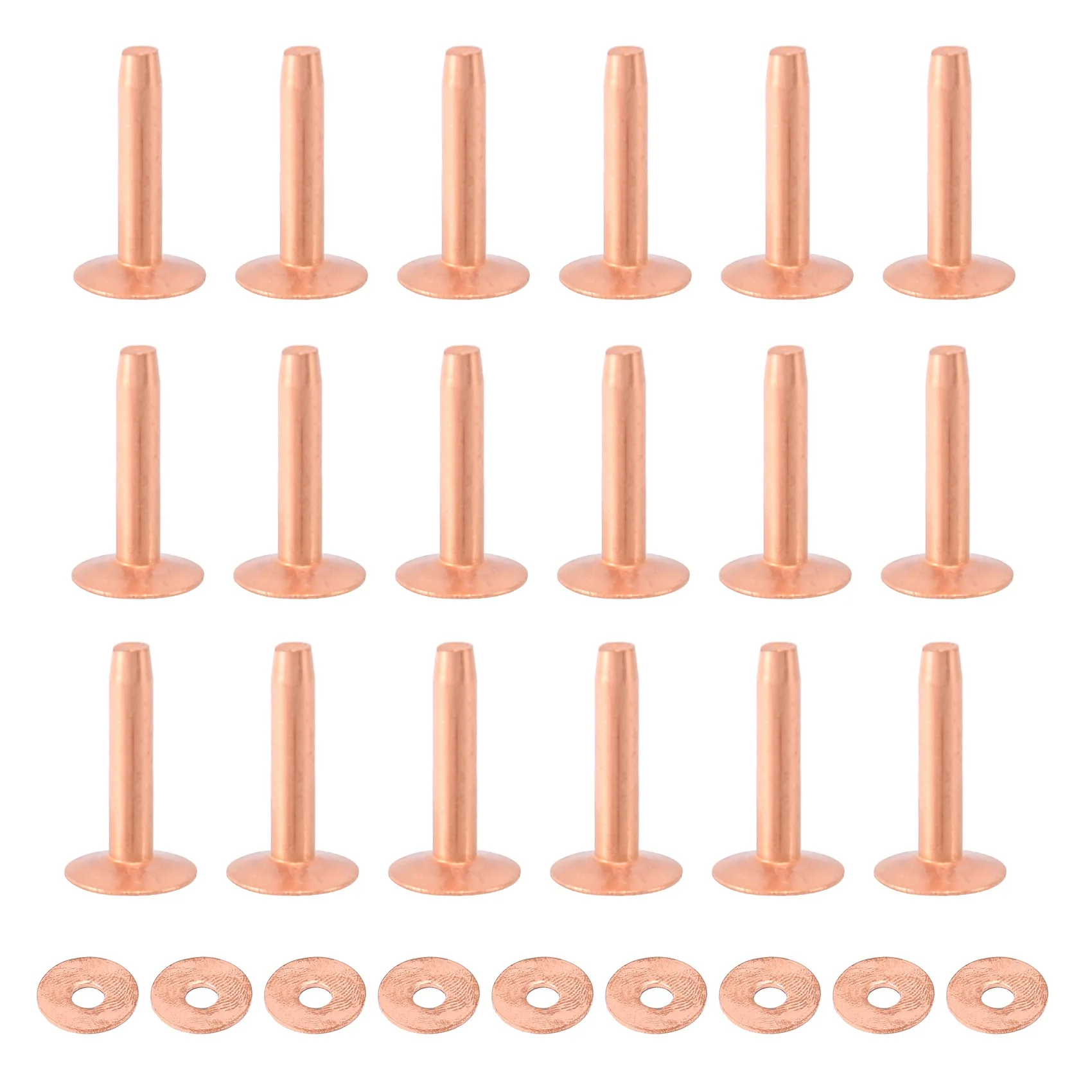 100 Sets Copper Rivets and Burrs Washers Leather Copper Fastener for Wallets Collars Leather DIY Craft Supplies
100 Sets Copper Rivets and Burrs Washers Leather Copper Fastener for Wallets Collars Leather DIY Craft Supplies