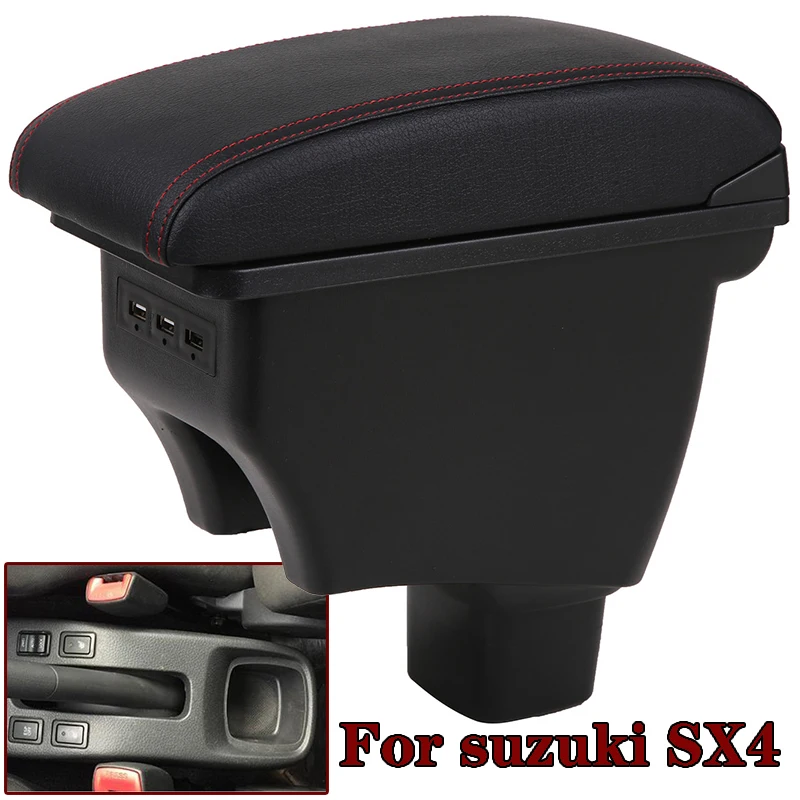 For suzuki SX4 Armrest box For SUZUKI SX4 Car Armrest Storage box Retrofit parts car accessories Interior USB LED
For suzuki SX4 Armrest box For SUZUKI SX4 Car Armrest Storage box Retrofit parts car accessories Interior USB LED