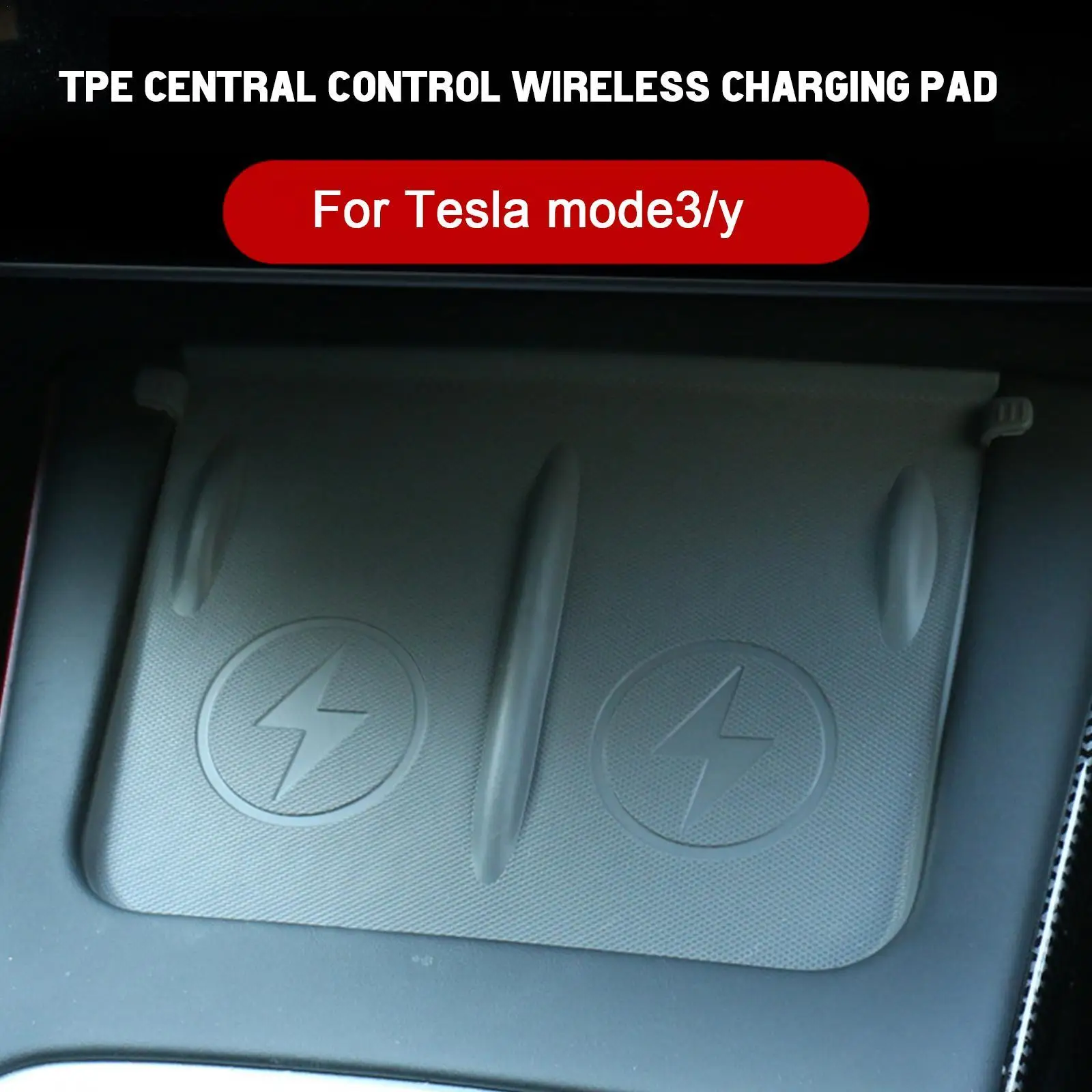 

for Tesla Model3 Y 2021 2022 Accessories Car Phone Wireless Charging Pad TPE Pad Model Y Anti-skid Pad Accessories