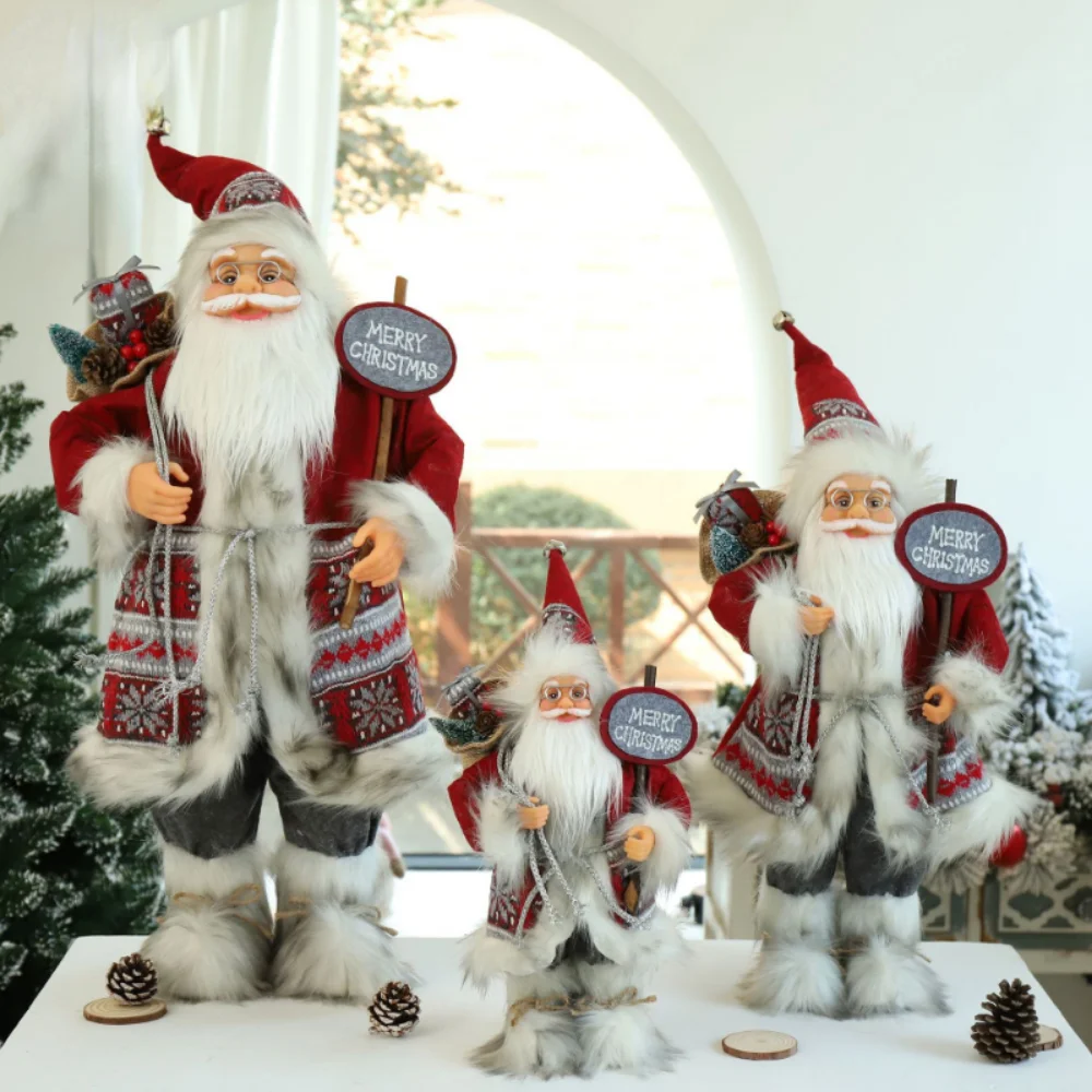 

60 см милая кукла Санта-Клауса 2023 украшение для елки искусственное украшение для дома Рождественские подарки новый год 2023