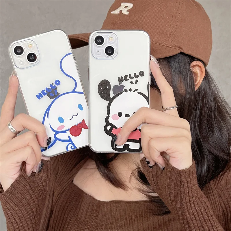 Kawaii Sanrio Transparent Phone Case Cinnamoroll Pochacco for Iphone14 13 12 11 Promax Xs Xr All-Inclusive Soft Shell Anti-Drop
Kawaii Sanrio Transparent Phone Case Cinnamoroll Pochacco for Iphone14 13 12 11 Promax Xs Xr All-Inclusive Soft Shell Anti-Drop