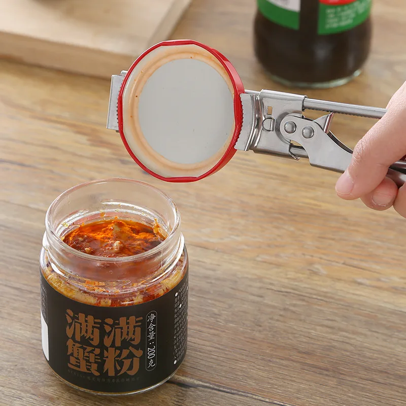 Stainless Steel Manual Jar Lid Opener Gripper Kitchen Supplies Multifunctional Beer Bottle Opener Adjustable Can Opener
Stainless Steel Manual Jar Lid Opener Gripper Kitchen Supplies Multifunctional Beer Bottle Opener Adjustable Can Opener