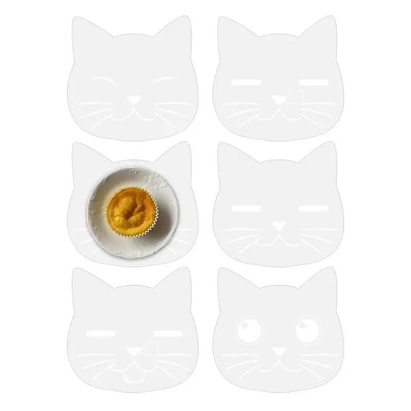 Acrylic Coasters Cat Head Acrylic Coasters For Drinks Heat Resistant Clear Coasters 6PCS/Set For Table Bar Drinks Home Decor
Acrylic Coasters Cat Head Acrylic Coasters For Drinks Heat Resistant Clear Coasters 6PCS/Set For Table Bar Drinks Home Decor