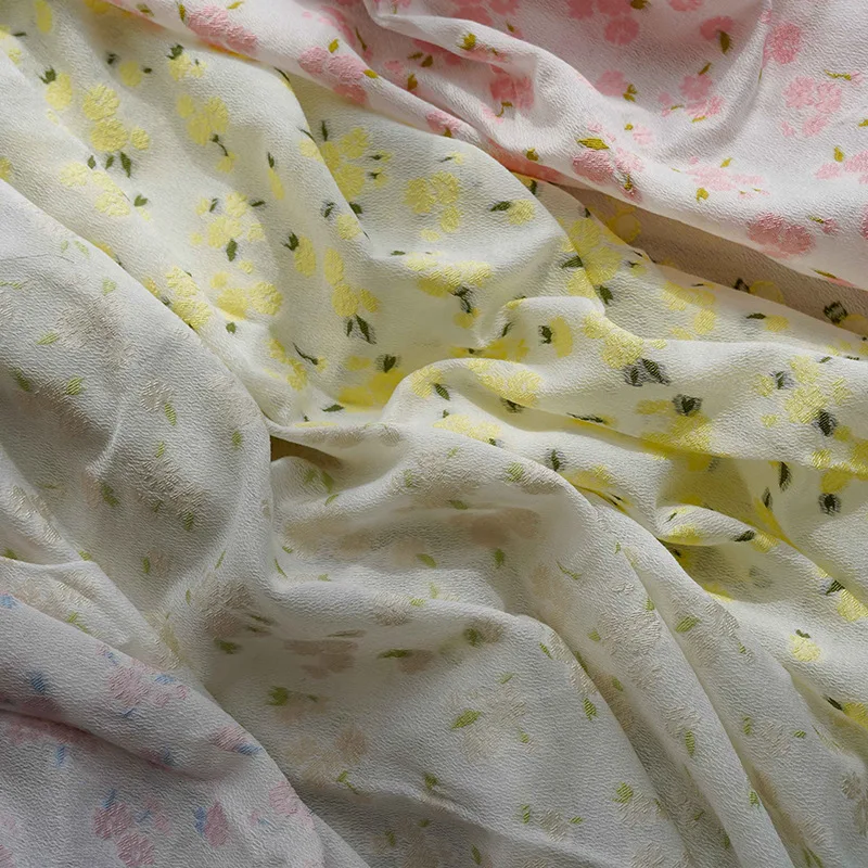 Small Flowers Soft Skin-friendly Yarn Dyed Jacquard Fabric for Women's Summer Dress Shirt Diy Sewing 50cmx140cm
Small Flowers Soft Skin-friendly Yarn Dyed Jacquard Fabric for Women's Summer Dress Shirt Diy Sewing 50cmx140cm