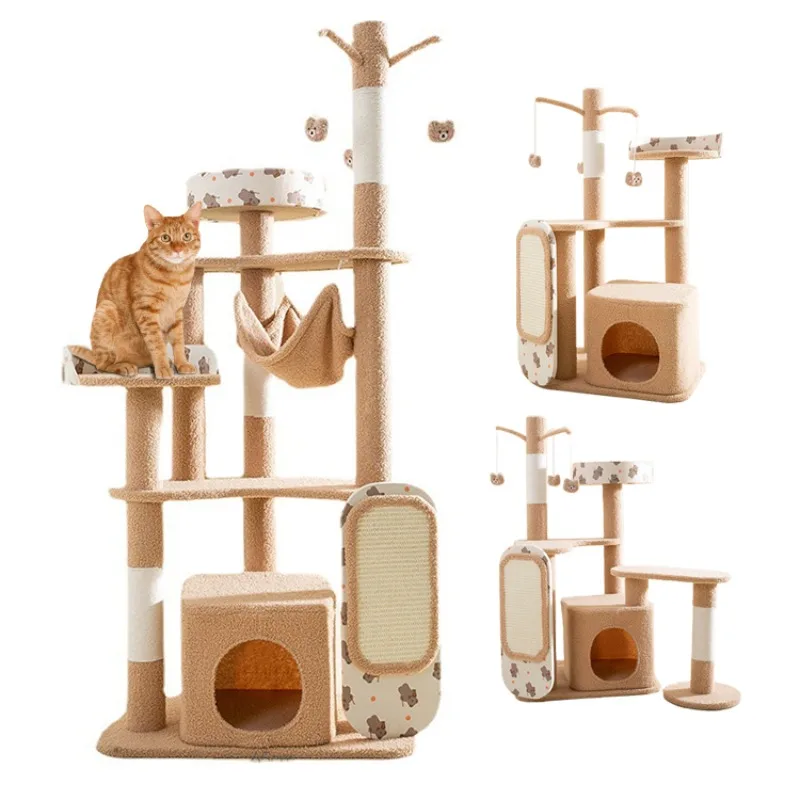 Cartoon Pink Multi-Cat Interaction Pet Tree Cute Habitat Environmental Protection Multi-Functional Cat Tree Pet Activity Center
Cartoon Pink Multi-Cat Interaction Pet Tree Cute Habitat Environmental Protection Multi-Functional Cat Tree Pet Activity Center