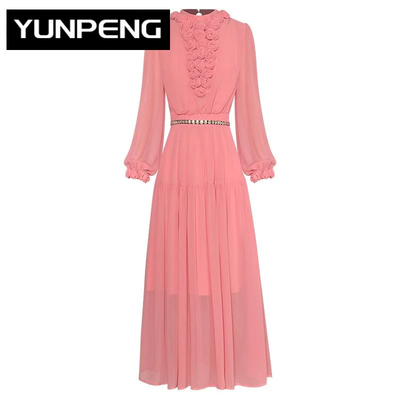 Dresses For Women 2023 Runway Luxury Brand High Quality Elegant Summer Lantern Long Sleeve Appliques Lace-up Chiffon Dress
Dresses For Women 2023 Runway Luxury Brand High Quality Elegant Summer Lantern Long Sleeve Appliques Lace-up Chiffon Dress