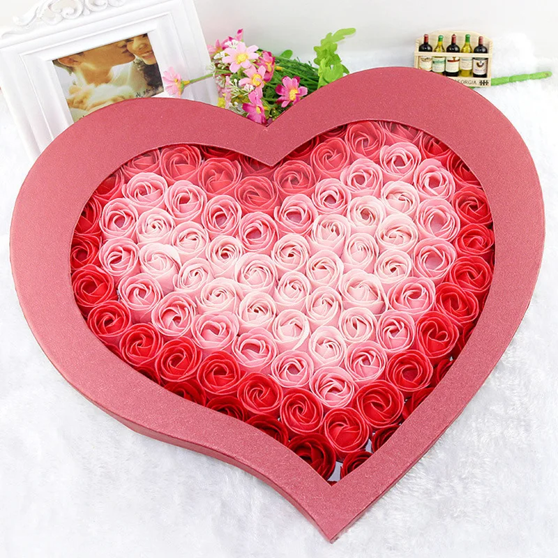 99Pcs Gradient Rose Bath Body Flower Floral Soap Scented Rose Holding Flowers Essential Wedding Valentine's Day Gift Christmas
99Pcs Gradient Rose Bath Body Flower Floral Soap Scented Rose Holding Flowers Essential Wedding Valentine's Day Gift Christmas