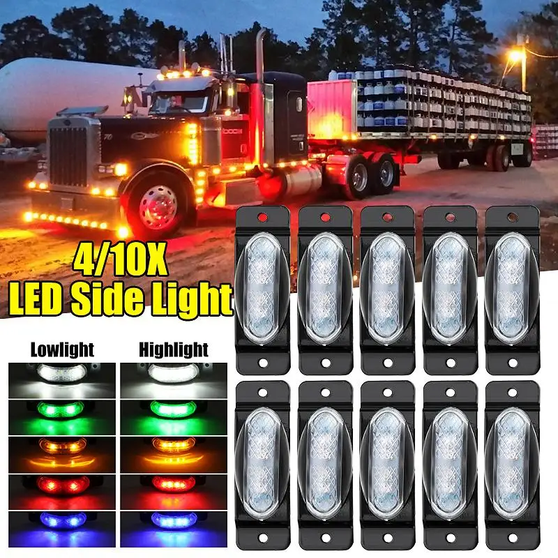24V LED Car Side Marker Lights Indicator Signal Warning Lamp Clearance Light For Trailer Truck Lorry Tractor Bus Boat
24V LED Car Side Marker Lights Indicator Signal Warning Lamp Clearance Light For Trailer Truck Lorry Tractor Bus Boat