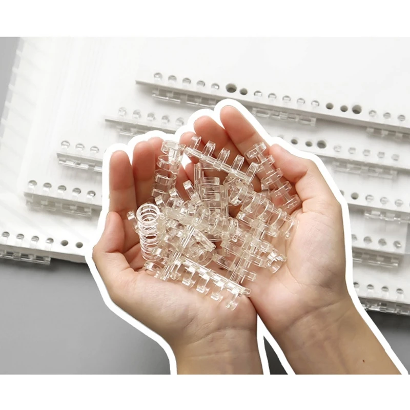 2022 New 5-Ring Clear Plastic Binding Comb 5-ring Clear Punch Ring 80 Page Capacity
2022 New 5-Ring Clear Plastic Binding Comb 5-ring Clear Punch Ring 80 Page Capacity