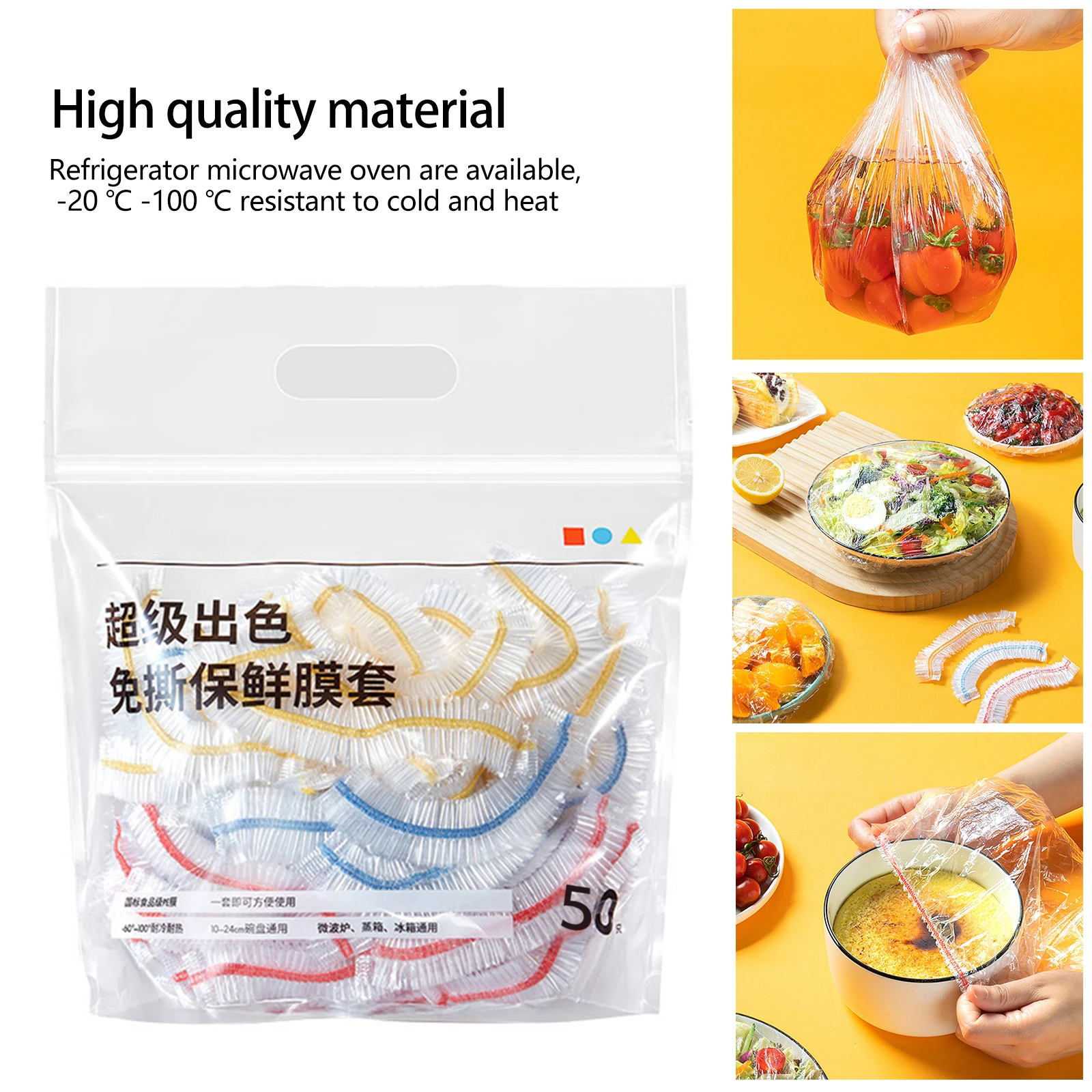50/100pcs Disposable Food Cover Plastic Wrap Elastic Food Lids Storage Kitchen Fresh Keeping Saver Bag For Fruit Bowls Cups Caps
50/100pcs Disposable Food Cover Plastic Wrap Elastic Food Lids Storage Kitchen Fresh Keeping Saver Bag For Fruit Bowls Cups Caps