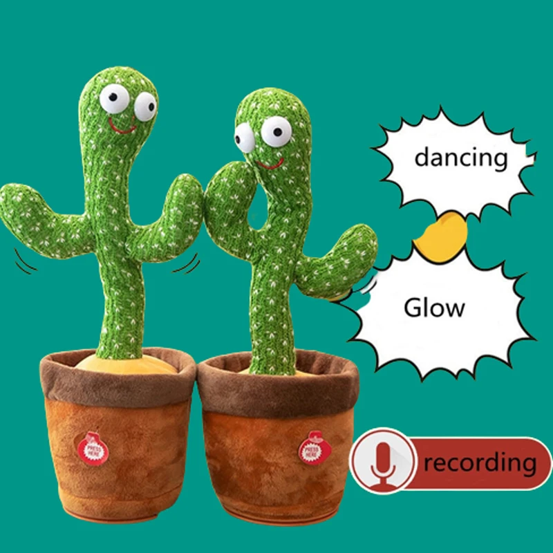 Lovely Talking Dancing Cactus Doll Speak Talk Sound Record Repeat Toy Kawaii Cactus Toys Children Kids Education Toy Gift
Lovely Talking Dancing Cactus Doll Speak Talk Sound Record Repeat Toy Kawaii Cactus Toys Children Kids Education Toy Gift