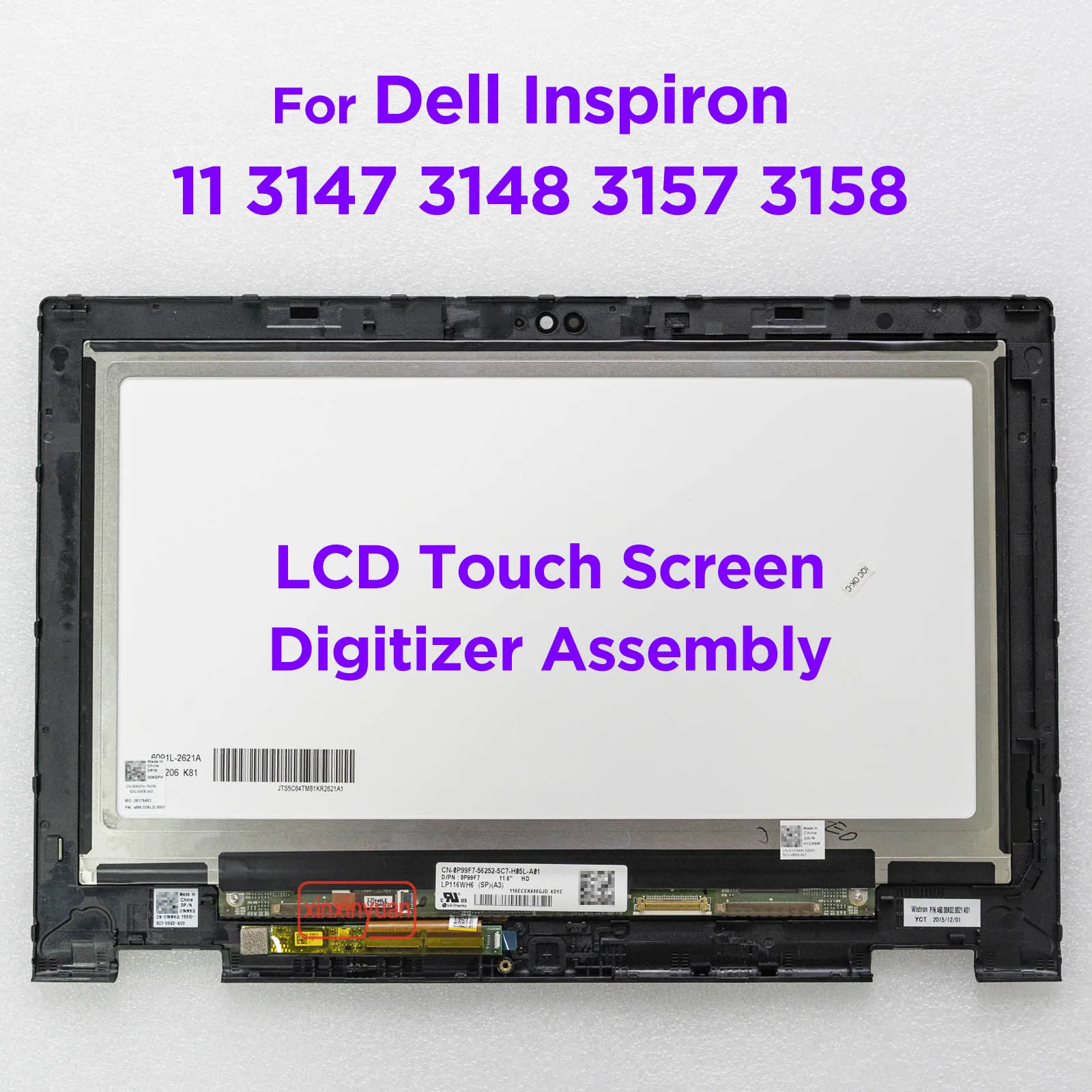ЖК-экран 11,6 дюйма с сенсорным дигитайзером в сборе для Dell Inspiron 11 3000 3147 3148 3157, заменяемая панель дисплея
ЖК-экран 11,6 дюйма с сенсорным дигитайзером в сборе для Dell Inspiron 11 3000 3147 3148 3157, заменяемая панель дисплея