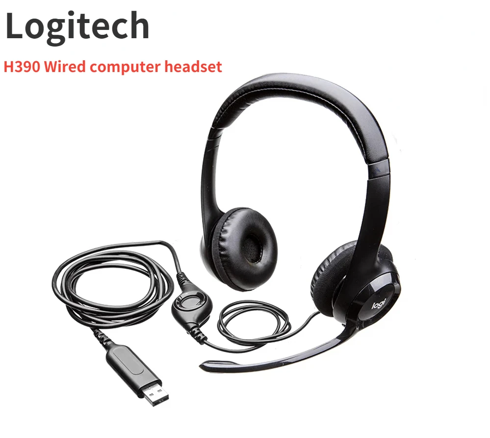 Оригинальная Проводная компьютерная гарнитура Logitech H390 H340 с микрофоном, складные стереонаушники 2,33 м с USB, проводные наушники для компьютера... 
Оригинальная Проводная компьютерная гарнитура Logitech H390 H340 с микрофоном, складные стереонаушники 2,33 м с USB, проводные наушники для компьютера...