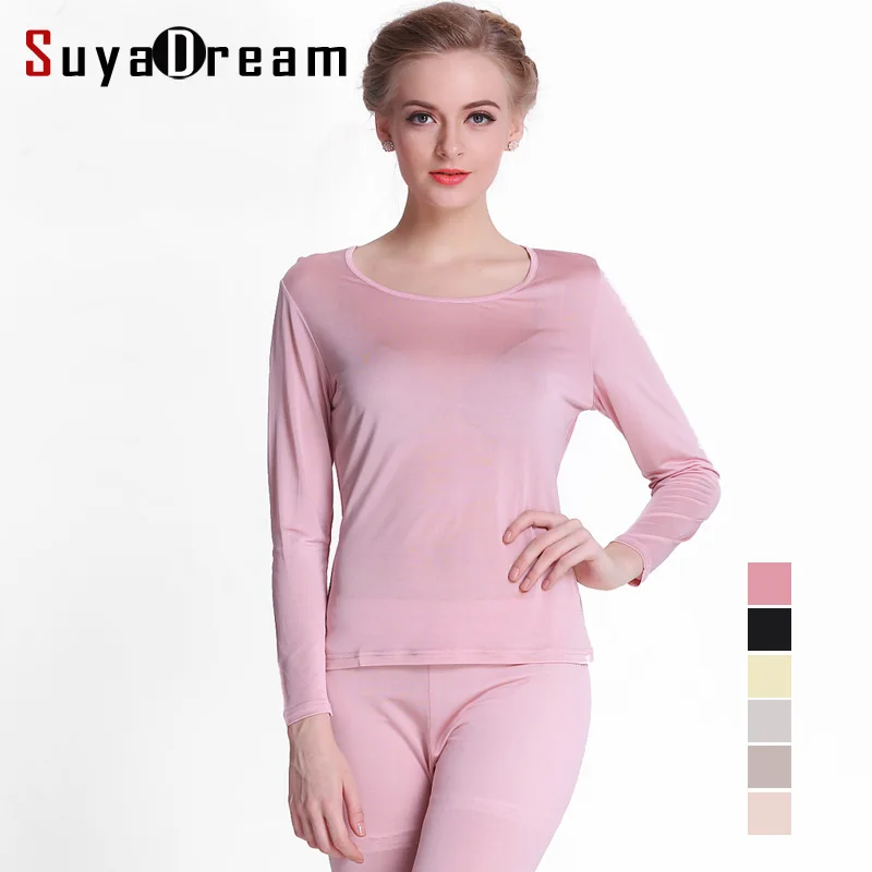 100%Natural SILK Women long johns Health silk Intimates suit Long sleeve Round collar Underwear Healthy sleep wear 2022 New
100%Natural SILK Women long johns Health silk Intimates suit Long sleeve Round collar Underwear Healthy sleep wear 2022 New