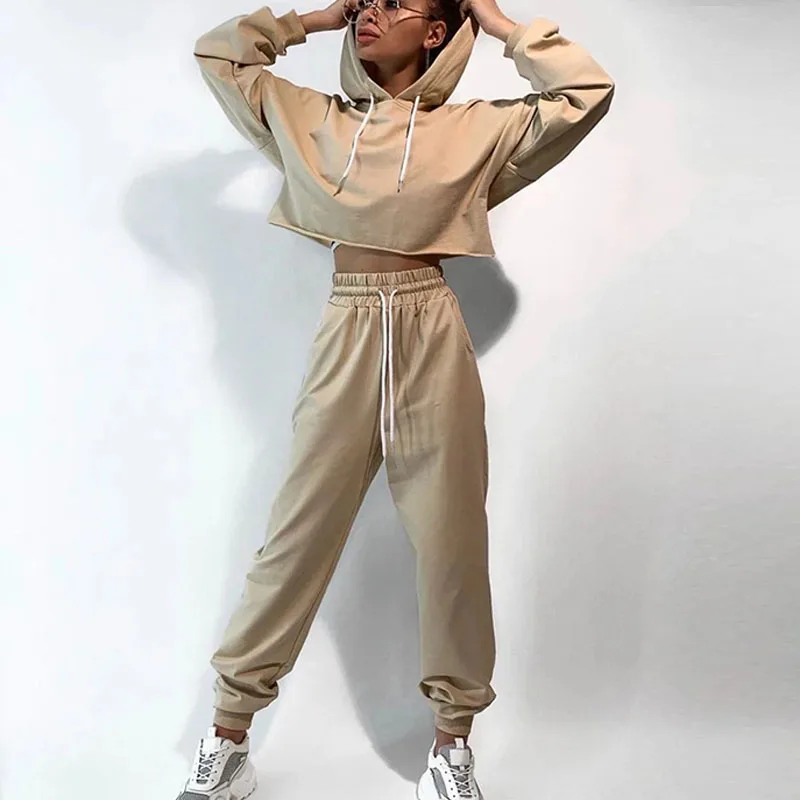 Autumn Long Sleeve Drawstring Hoodie + Long Pant Tracksuit Casual Solid Outdoor Activities Comfortable 2pc Set Women Lady Suits
Autumn Long Sleeve Drawstring Hoodie + Long Pant Tracksuit Casual Solid Outdoor Activities Comfortable 2pc Set Women Lady Suits